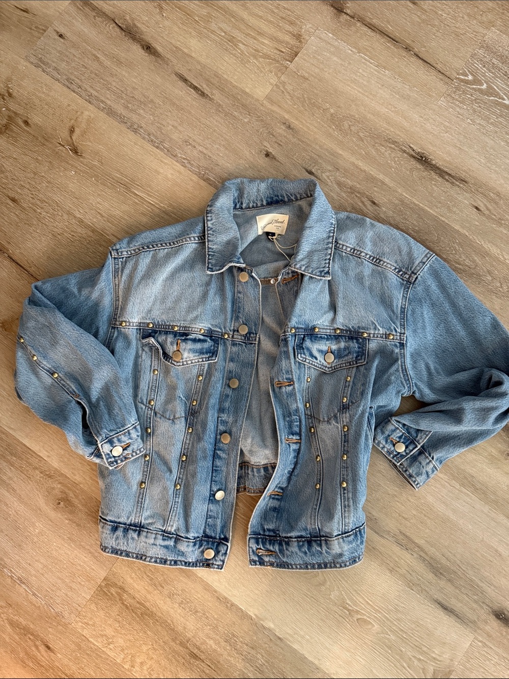 Universal Thread Light Blue Studded Denim Jacket